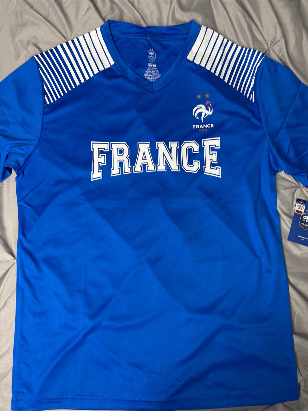 Men’s France F.F.F.  - Soccer/Football Jersey - Medium